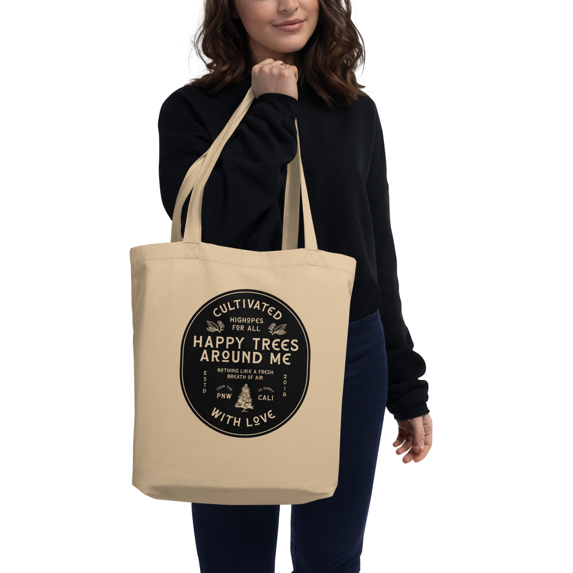 Happy Trees Tote Bag 